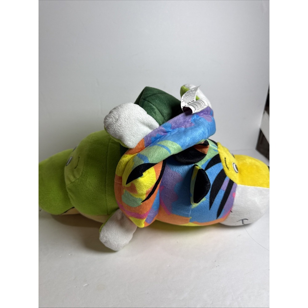 FlipaZoo Stuffed Animal‎ 16" Gildy Tiger to Toby Turtle Plush